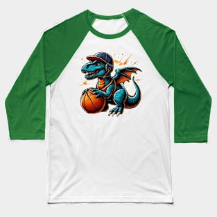 Basketsaurus 8 Baseball T-Shirt